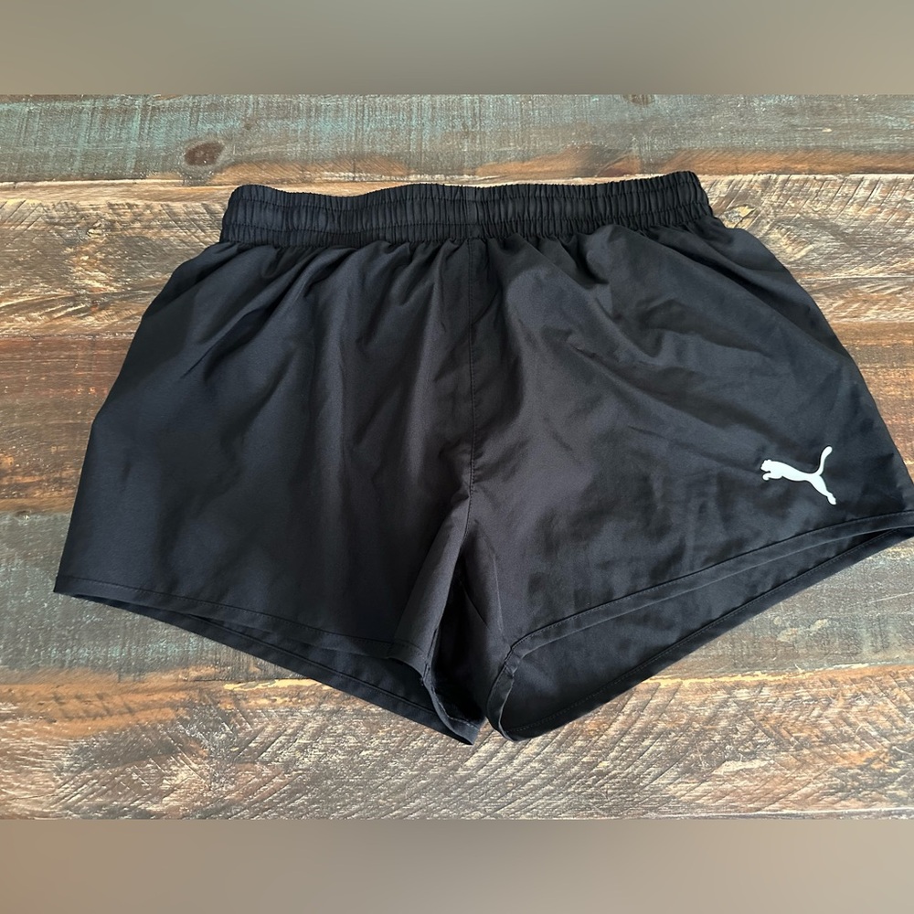 Puma Women's M Exercise Shorts Black With Attached Bloomers | SKU 0555